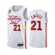 Camiseta Philadelphia 76ers JOEL EMBIID 21 Nike 2022-2023 City Edition Blanco Swingman