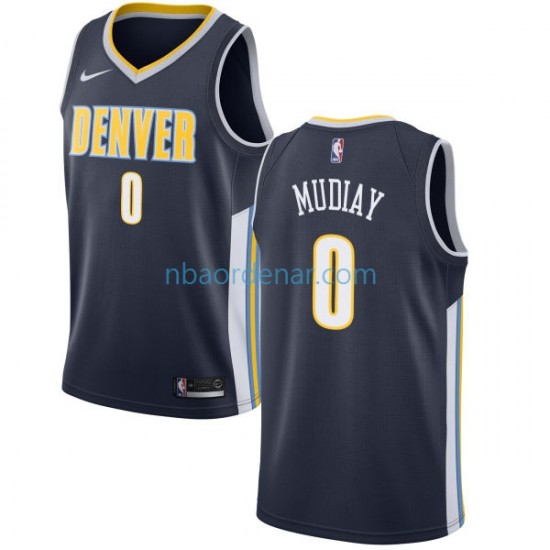 Camiseta Denver Nuggets Emmanuel Mudiay 2017-18 Nike Navy Swingman