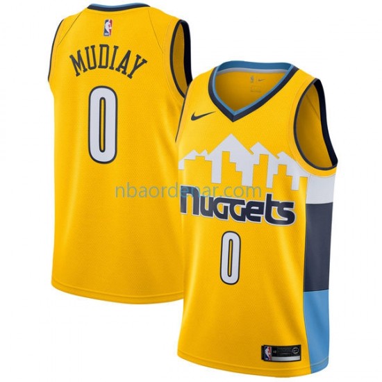 Camiseta Denver Nuggets Emmanuel Mudiay 2017-18 Nike Amarillo Swingman