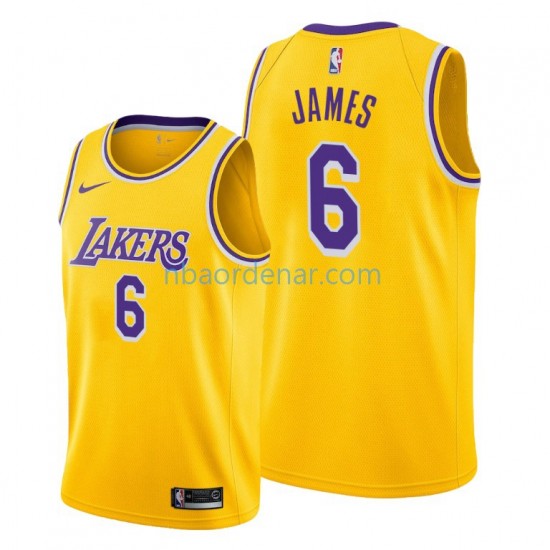 Camiseta Los Angeles Lakers LeBron James 6 Nike 2021-2022 Icon Edition Swingman
